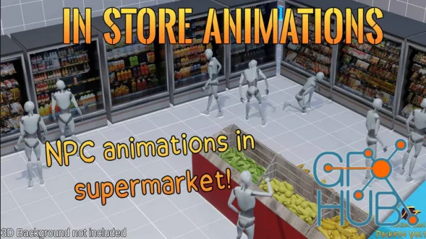 Store Performance Animation Background Unreal Engine Asset – In store animations (Motion Cast#04 Vol.1)