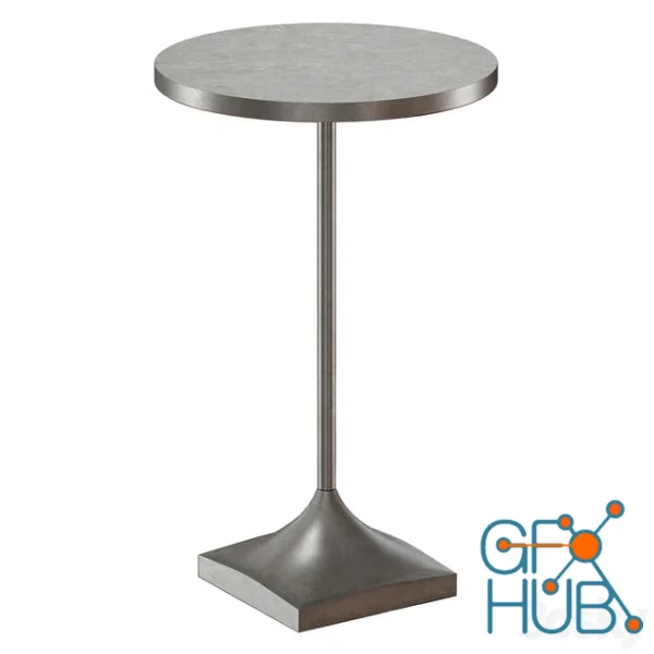 3D Model – Prost Small Metal Drink Table (Crate and Barrel)