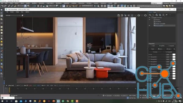 3Ds Max + Vray 5 + Interior 3D Rendering » GFX-HUB 2.0 Creative Community