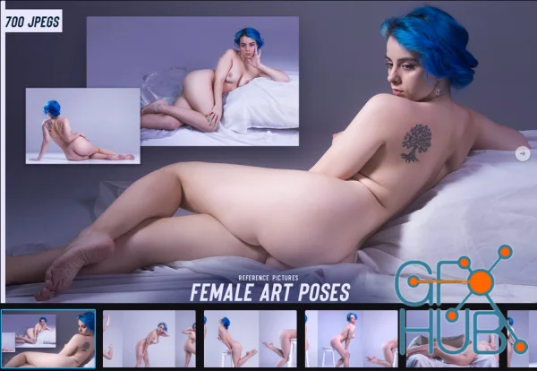 700 Female Art Pose Reference Pictures