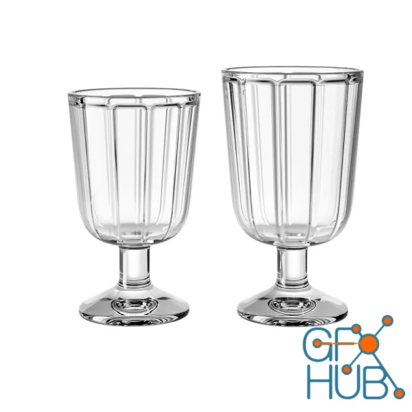 Surface Glassware Wine Glasses by Serax