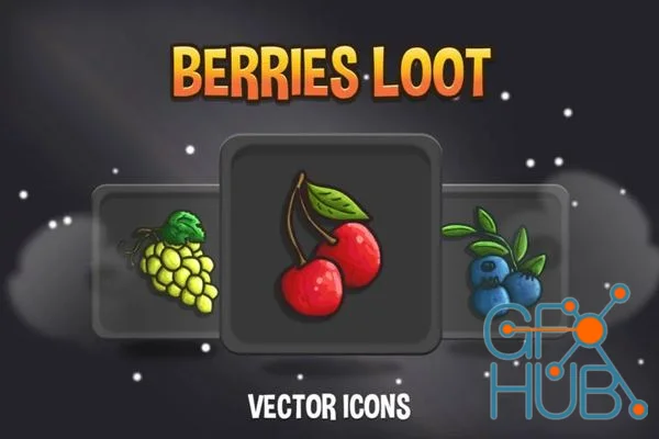 Berries Loot Vector RPG Icon Pack