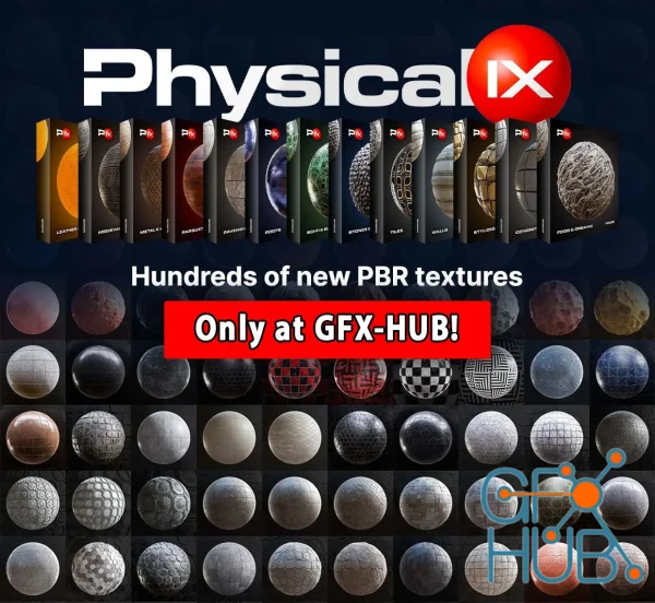 CGAxis – Physical 9 – PBR Textures Collection Complete