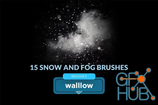 Foggy snow photoshop digital brushes photo effects