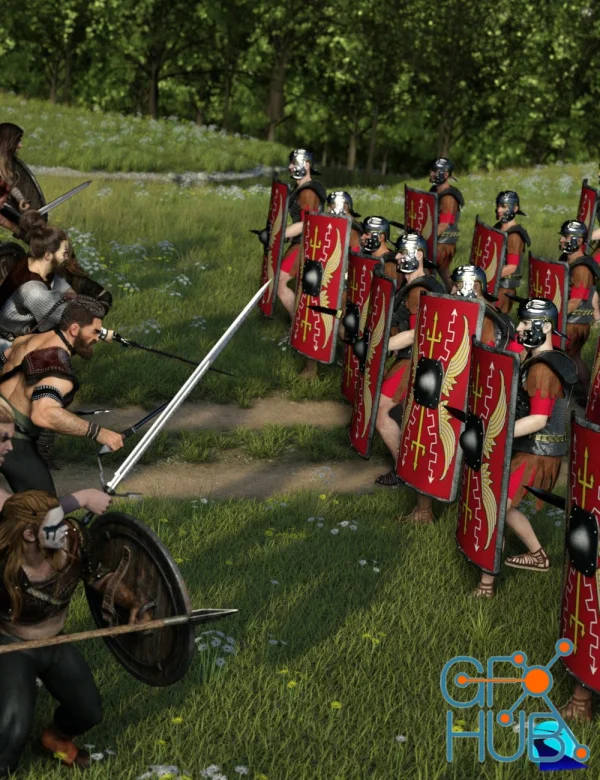 ow-Crowd Billboards - Roman Legionaries Ready (Roman Legion Vol VII)
