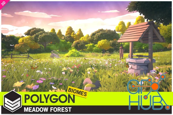 POLYGON Meadow Forest - Nature Biomes - Low Poly 3D Art by Synty