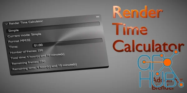 Blender Market – Render Time Calculator