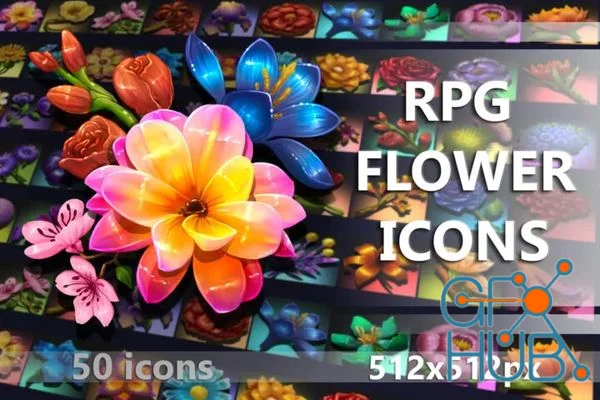 RPG Flower Game Icons