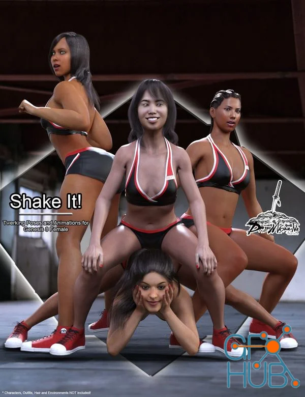 Shake It! Twerking Poses and Animations for Genesis 8 Female