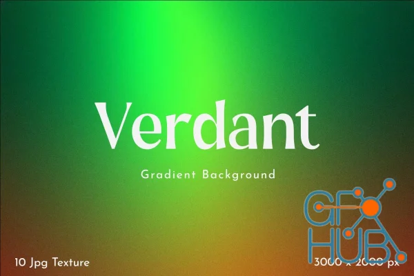 Verdant - Grainy Gradient Abstract Background