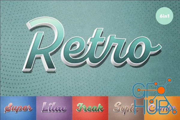 Vintage Comic Text Effects
