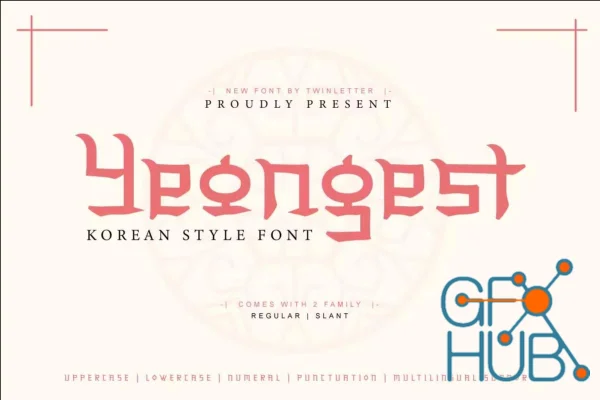 Yeongest - Korean Style Font