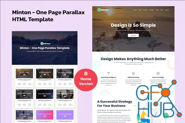Minton - One Page Parallax Template